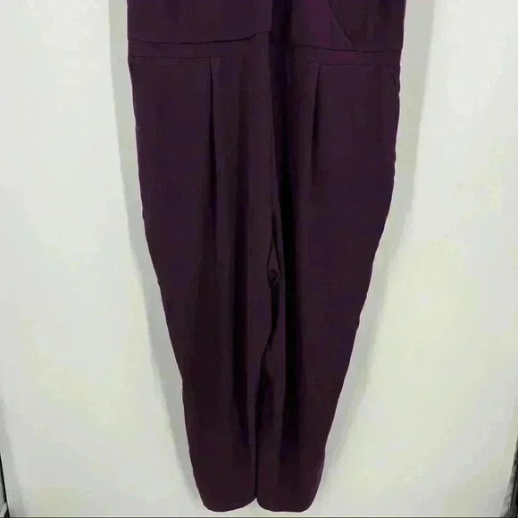 Loft Plus‎ Size Purple Petal Flutter Sleeve Tie Back Jumpsuit Size 24 NWT - Picture 12 of 14